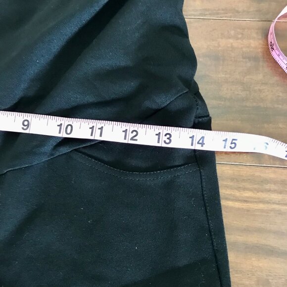 Lark + Grey Maternity Stretch Panel Pregnancy Pull-on Black Jegging Leggings. M - Picture 6 of 6